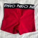 Nike Red  Pro Spandex Women’s 3” Shorts Photo 1