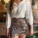 Urban Outfitters  Women's Brown and Cream Skirt Photo 0