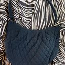 Vera Bradley Authentic  Black Quilted Gold Metal Handbag Hobo Style Purse Photo 1