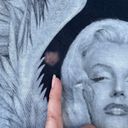 Marilyn Monroe Vintage  Angel Black Graphic T-shirt Photo 8