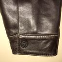 Marc New York  Women’s Dark Brown Leather Faux Trim Jacket Photo 9