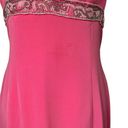 Oleg Cassini Women’s Vintage  Black Tie Neiman Marcus pink beaded dress size 10 Photo 4