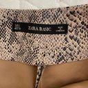 ZARA Faux Snake Skin Skort Photo 6