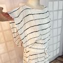 Vix Paula Hermanny  white black striped drawstring waist mini cover up size XS Photo 1