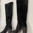 Vince Camuto Melaya Knee High Suede Black High Heels Boots - Size 8 Photo 2