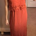 Francesca's Maxi Rust Dress Photo 1