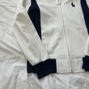 Polo by Ralph Lauren full zip jacket Size medium Condition: great Color: white and navy Details : - Full zip Photo 2