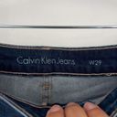 Calvin Klein Jeans NWT  Womens Denim A-Line Skirt Bardot Blue Jean Size 29 medium Photo 2