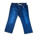 Lane Bryant New Venezia By  Drawstring Waist Blue Jeans Womens Size 24 Petite Photo 0