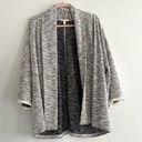 Joie  Soft Knitted Cardigan Black Gray White Crochet Detail Size Small Photo 0