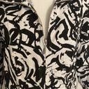 Christopher & Banks || Black/white print blazer with zipper and front pockets Photo 1