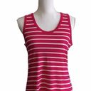 LuLaRoe  Tank Top Pink Purple & White Multi Stripe Print Women’s US Size Medium Photo 0