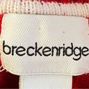 Breckenridge Vintage  Grandma 1/4 Zip Turtleneck Fir Tree Sweater Red Size XL Photo 12