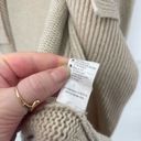 Vince  Women's Open Front Cardigan Sweater Wool Shawl Drape Collar Knit Tan Small Photo 7