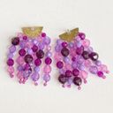 Susan Alexandra Orange Fizz Purple Fruit Statement Earrings Violet EUC Photo 4