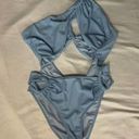 Icon Swimwear Whisked Away one Shoulder Swimsuit Sky Blue Size XL Photo 17