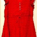 Entro  red short sleeve dress size L Photo 0