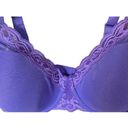 Natori  Feathers Blue Lavender Full Figure Underwire Contour Bra Size 34D NWT Photo 2