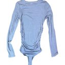 n:philanthropy  Sleet Gray Marlowe Long Sleeve Ribbed Bodysuit Photo 2