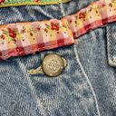 Bill Blass  Vintage Jean Jacket Embellished Ribbon Embroidery Y2K Girlie Roses Sm Photo 5