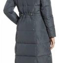 Cole Haan  Hooded Asymmetric Zip Down Feather Puffer Coat Jacket Graphite Gray Photo 1