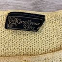 Cross Country Knits Vintage  Knits Yellow Short Sleeve Sweater Size Medium Photo 5