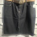 L.A. Blues NWT  Brand Denim Pencil Skirt With Pockets Button Zipper Closure Size 14 Photo 0