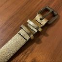 Gap  Gold Leather Belt Foil Metallic Small Photo 1