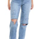 Tinseltown Straight Leg Destructed Jeans Size 9 Photo 5