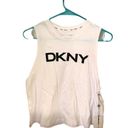 DKNY NWT sport logo crew neck workout tank top -S Photo 1