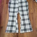 Grayson Threads flare plaid leggings Photo 0