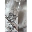 Vince  Long Sleeve Gray Jersey White Button Down Layered Top Women’s XS Photo 8