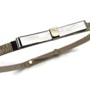 White House | Black Market  Skinny Metal Bow Belt Metallic Sparkly Glitter XS Photo 1