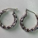 Twisted Vintage 925 Silver  Hoop Earrings Photo 0