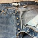 RE/DONE Levi's High Waisted Button Fly Straight Leg Ripped Jeans Size 26 Photo 2