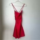 Princess Polly Red Celena Satin Open Tie Back Mini Dress 4 Photo 4