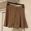 Full Tilt Button Up Suede Skirt Photo 1