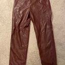 Lulus Maroon Leather Pants Photo 0