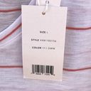 Vince  White Scoop Neck Tank Top w/Watermelon Stripes. Size Large. NWT Photo 6