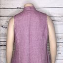 Coldwater Creek  Size 18W Purple White Herringbone Zip Up Wool Blend Vest Jacket Photo 4