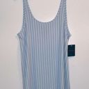 Second Skin Tommy John  Sleep Loungewear Tank Light Blue Striped Small Photo 0