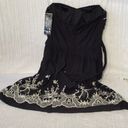 Sequin Hearts  Strapless Embroidered Black Dress NWT Junior 5 Photo 3