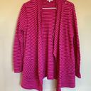 Habitat  pink and white stripe wrap‎ sweater small style 62921 Photo 0