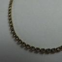 Monet  Vintage Gold Tone Delicate Clear Rhinestone Tennis Bracelet Sparkly Retro Photo 3