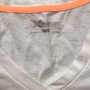 Xersion V-Neck Orange Graphic White Tee Photo 4