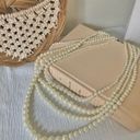 American Vintage Vintage “Olwen” Four Strand Statement Pearl Necklace Long Classic Maximalist Photo 2