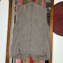 J.Jill  Safari Green Tencel Utility Button Up Vest Shirt size Small Photo 3