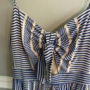 Lush Clothing Lush Women’s Blue White Cut Out Midi Dress Size Small Photo 7