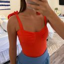 red/orange bow bodysuit Orange Size XS Photo 0