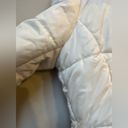 Converse Vintage  Women’s Cream Quilted Hooded Down Coat Adjustable Hood Large Photo 5